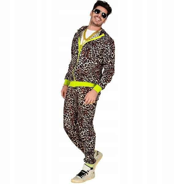 Déguisement adulte jogging léopard 80's XL