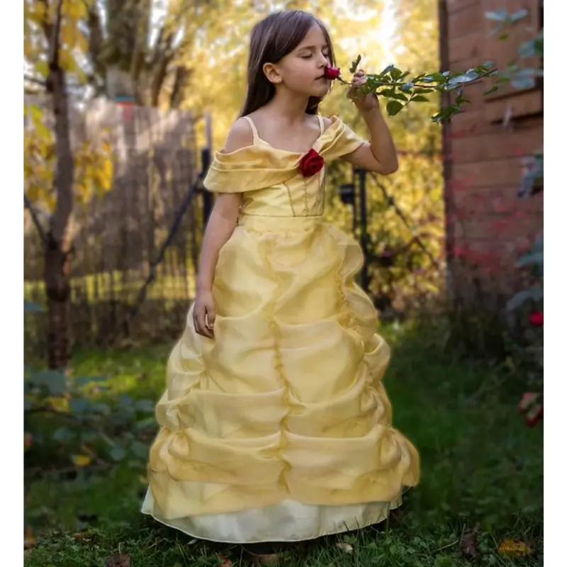 [GRE36153] Robe princesse "Belle" de Luxe (3-4 ans)