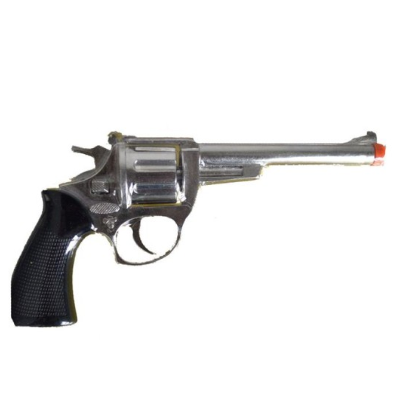 Pistolet en métal 20 cm / 8 coups