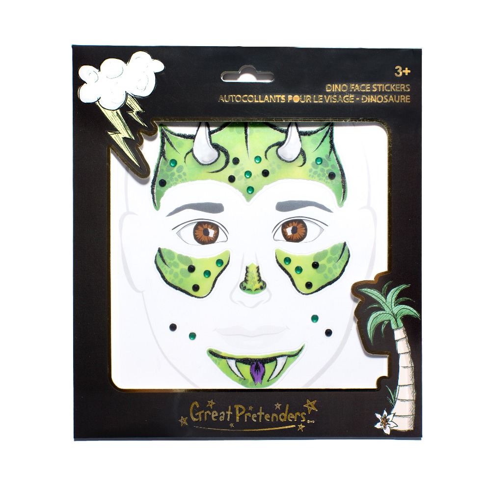 [GRE87608] Gesichtssticker Dinosaurier