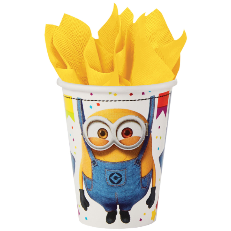 [AMS9907315-66] Gobelets Minions en papier, lot de 8™