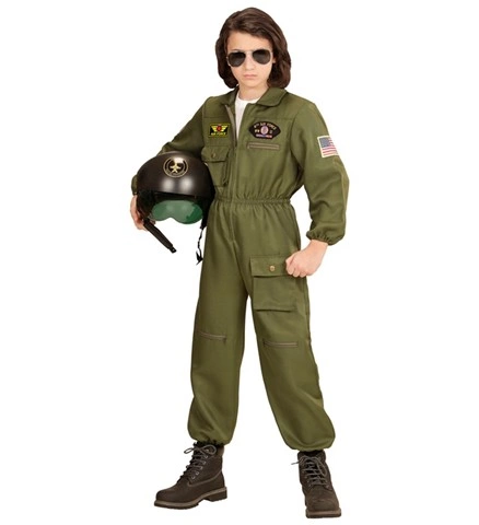 [WID65531] Fighter pilot costume, jumpsuit (S)