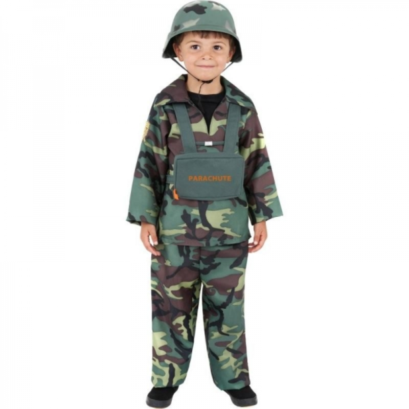 [SMI38662S] Déguisement de militaire pour garçon (4-5 ans /116 cm)
