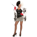Robe Cruella courte avec veste et gants 