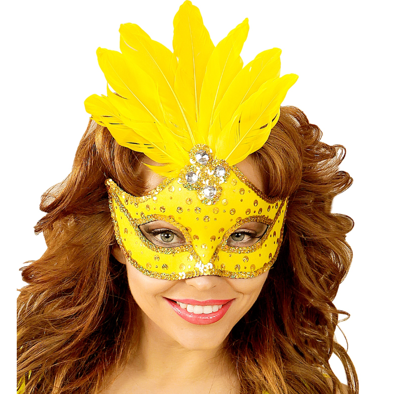 [WID03866] Eye mask Brésil yellow