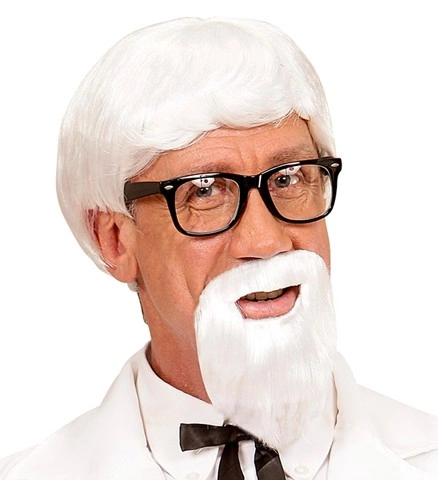 [WID06749] American colonel wig and beard