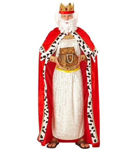 [WID08662] Royal or biblical cape with crown (XL)
