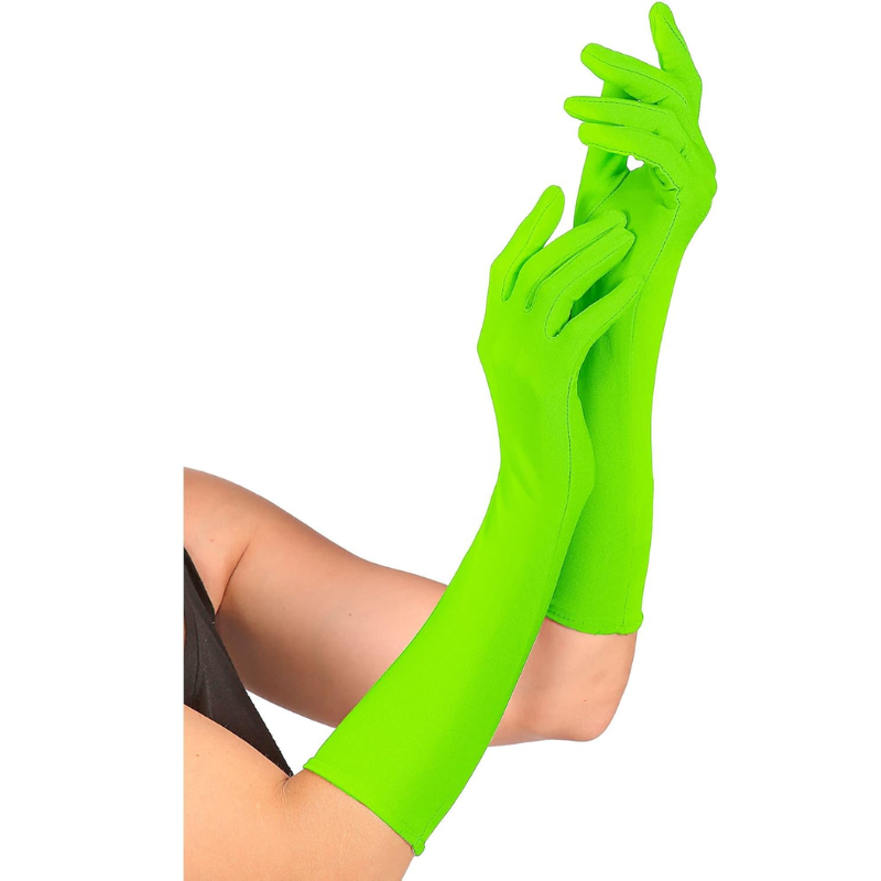[WID9502G] Gants longs fluo (Vert)