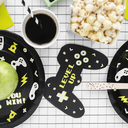 12 Serviettes manette de jeux vidéos "Gamer"