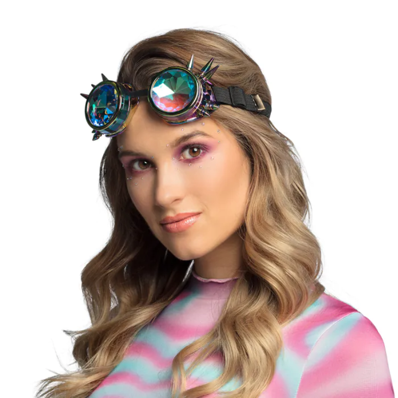 [BOL02662] Lunettes party festival (Argent holographique)