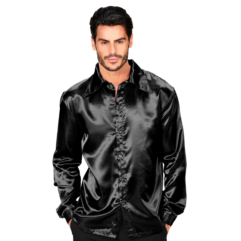 Chemise en satin pour Homme 
