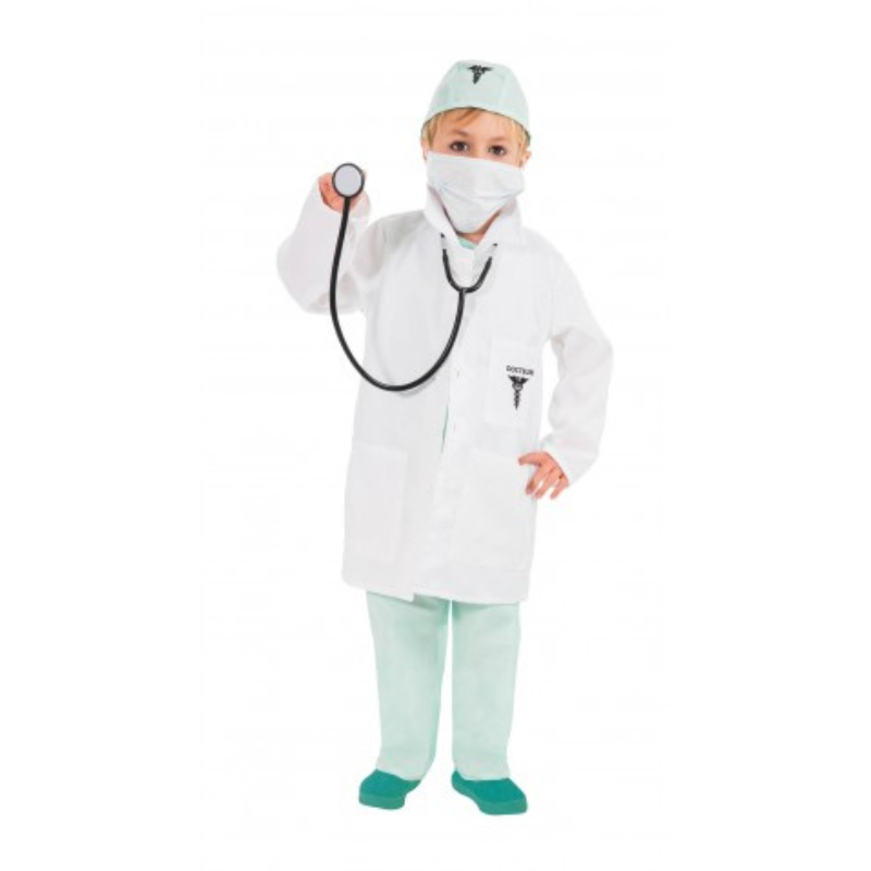 [CHA4104116] Doctor Costume for Boys (4-5 ans /116 cm)