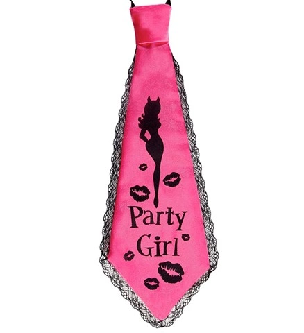 [WID8862P] Cravate rose Party Girl