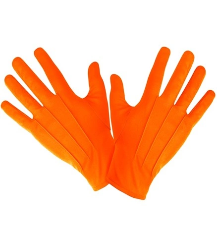 [WID1463O] Gants courts en coton orange