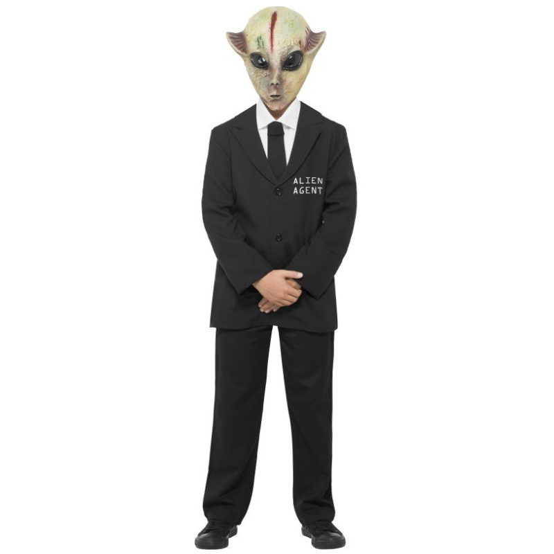 [SMI24381M] Alien-Agenten-Kostüm für Jungen (7-9 ans)