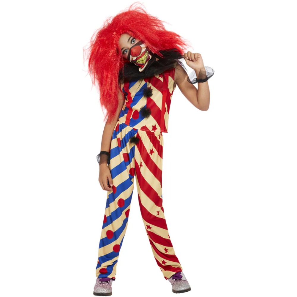 [SMI63077M] Déguisement fille Clown effrayant (7-9 ans)