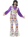 Déguisement homme hippie Groovy 60's