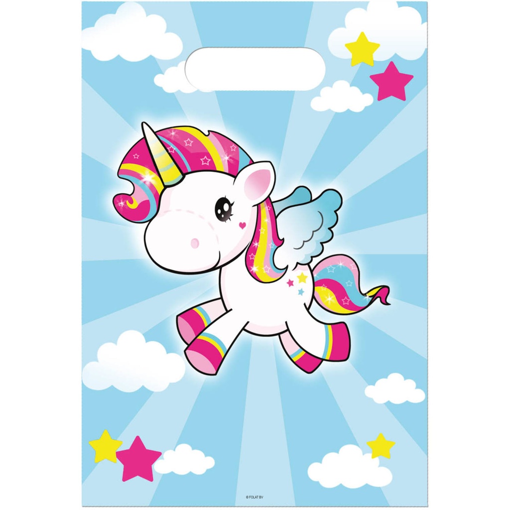 [FOL65044] 8 bags party unicorn