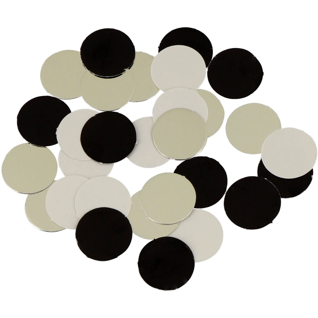 Confettis crème & noir