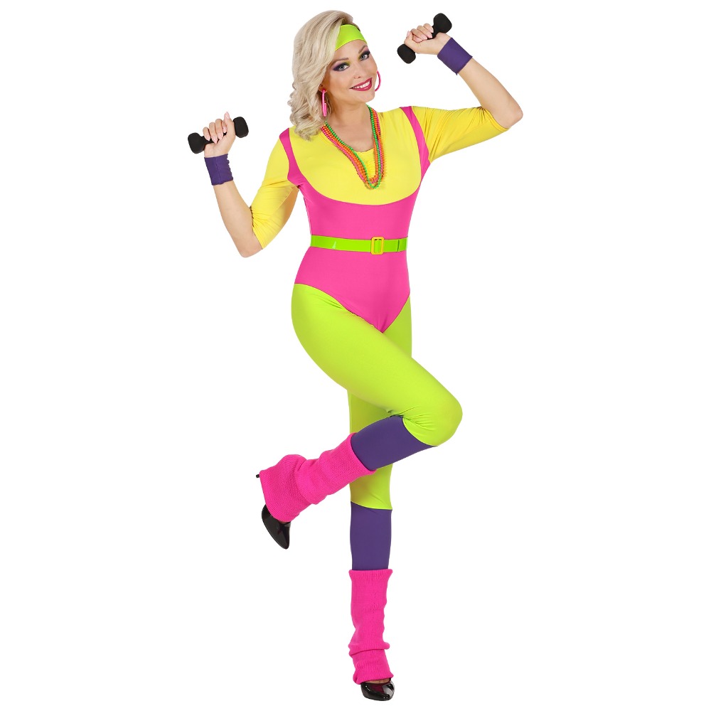 [WID48419] 80er-Jahre Aerobic-Trainerin Kostüm für Damen (XS)
