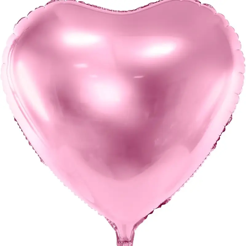 [PMSTK0201211216] Folienballon Herz 14" Metallic-Rosa