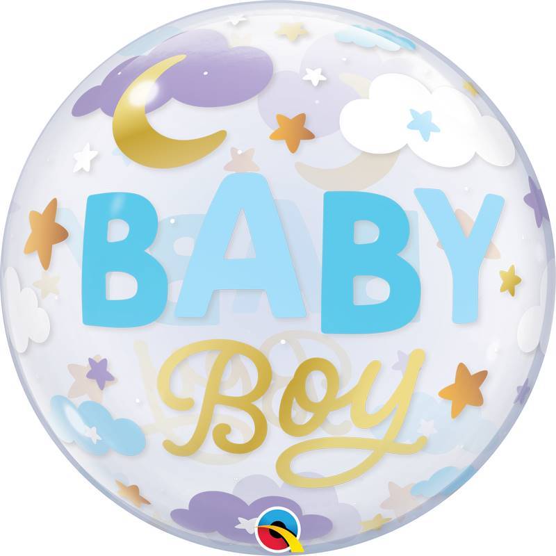 Ballon bubble 22" sweet dreams baby boy