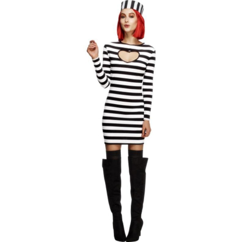 [SMI26946S] Fever Sträflings-Kostüm für Damen (S)
