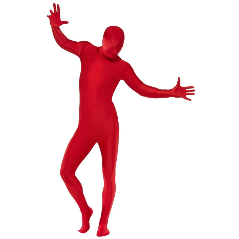 [SMI21744M] Déguisement adulte seconde peau rouge (M)
