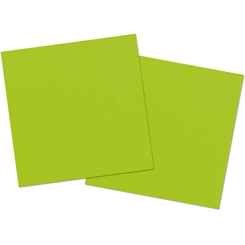 20 serviettes en papier différents coloris
