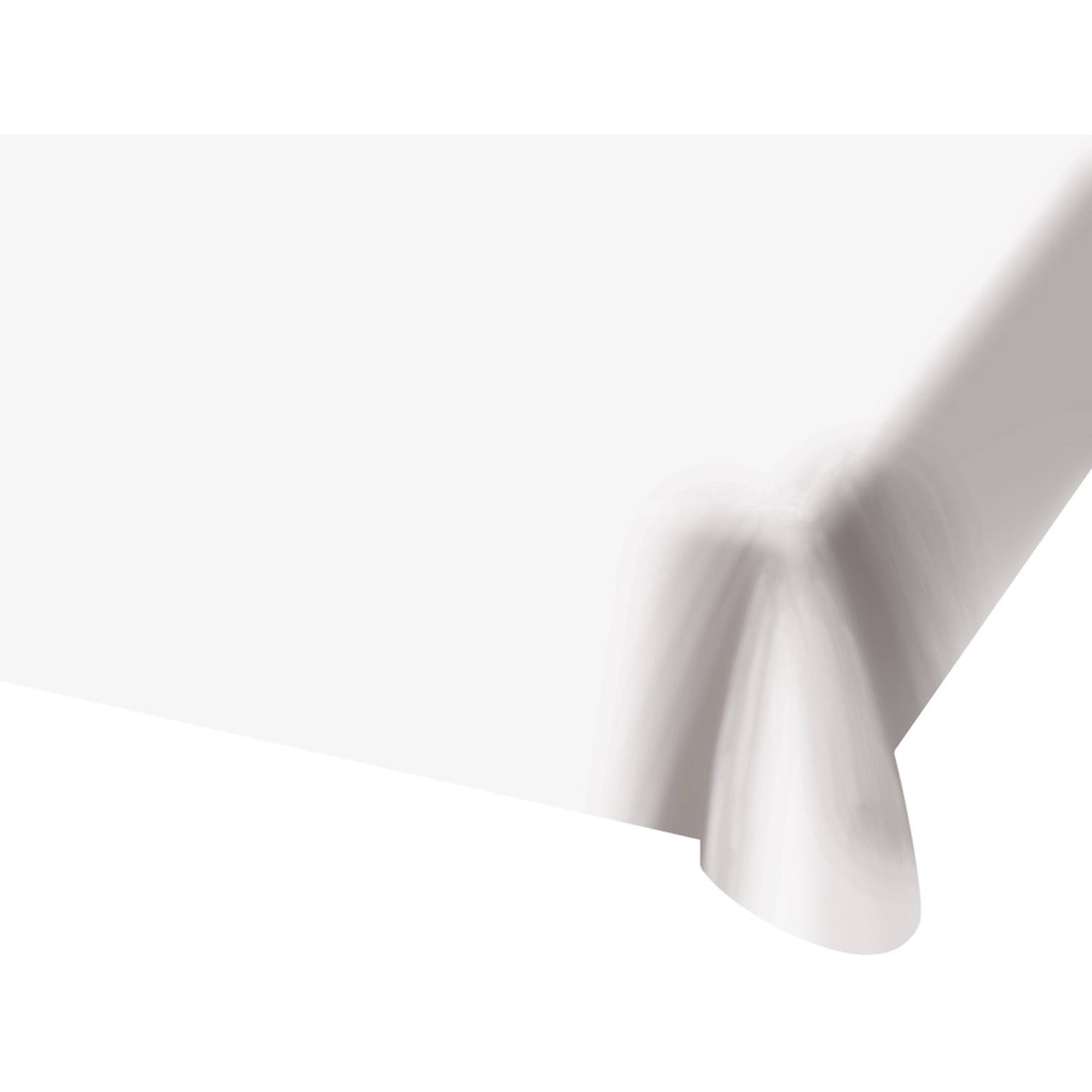 [FOL50671] Nappe en plastique différent coloris 130 x 180 cm (Blanc)