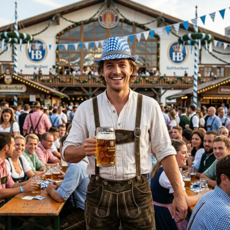 Chapeau bavarois Oktoberfest tyrolien