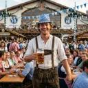 Chapeau bavarois Oktoberfest tyrolien