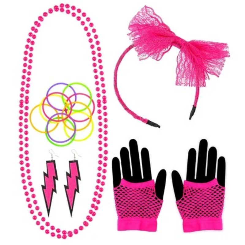 Set d'accessoires 80's fluo