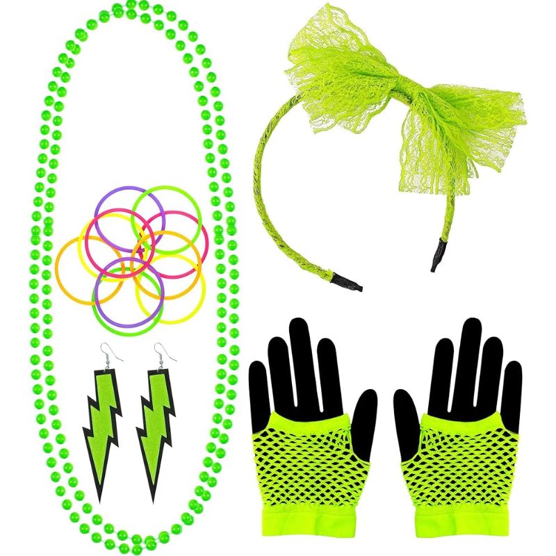 [WID29364] Accessoire-Set 80er Neon (Vert)