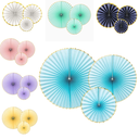 Rosettes avec bordure or - Lot de 3 