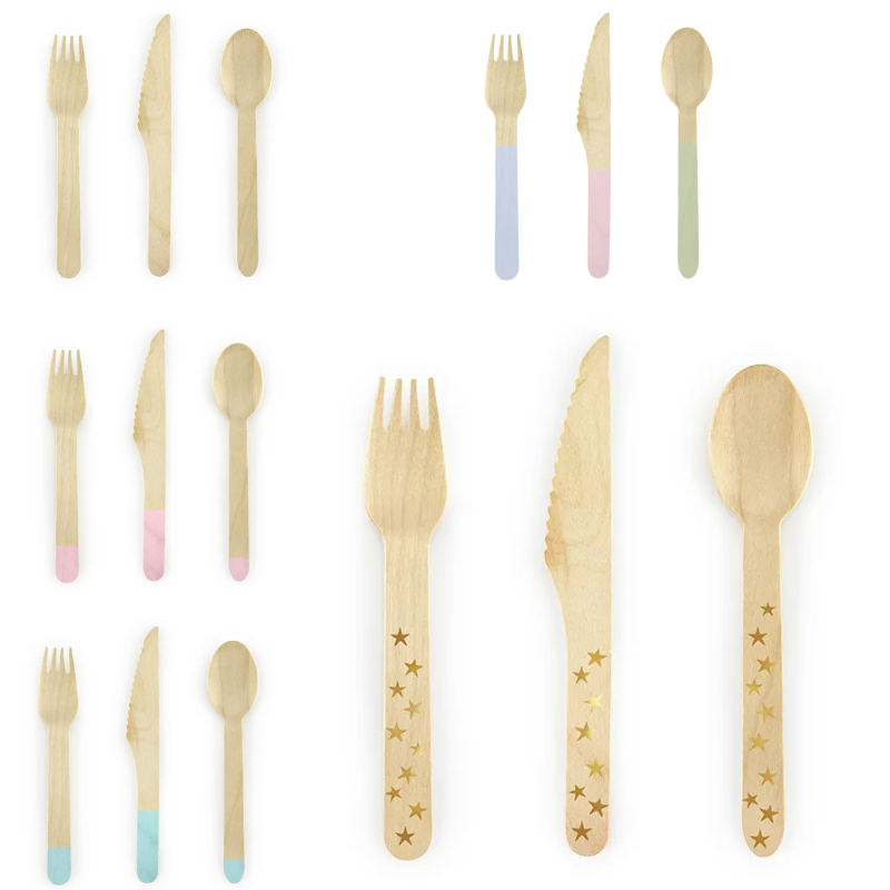 18 cutlery in wood