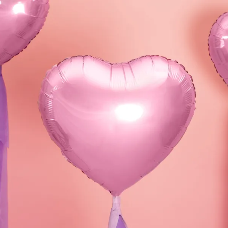 [PARFB9M-081J] Ballon alu coeur rose clair métallique 18"