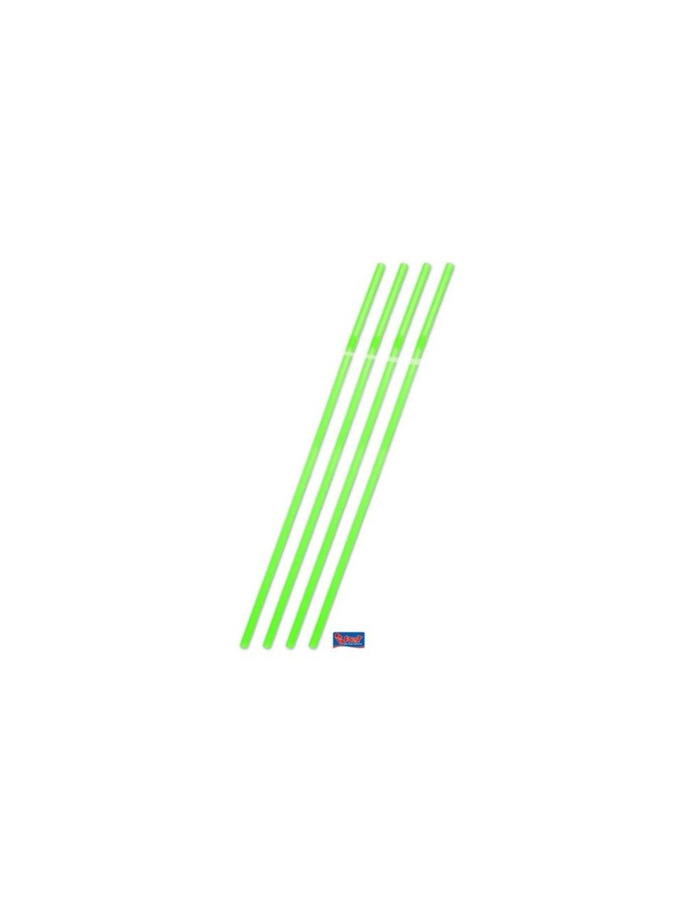 [FOL20662] Pailles géantes fluo, paquet de 25 (Vert)
