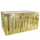 Jupe de table métallisée 300 x 74 cm