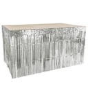 Jupe de table métallisée 300 x 74 cm