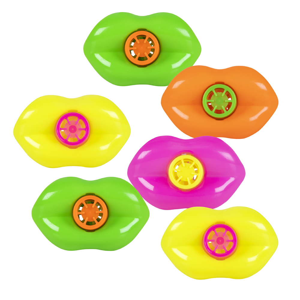 [BOL30776] Sifflets lèvres, lot de 6