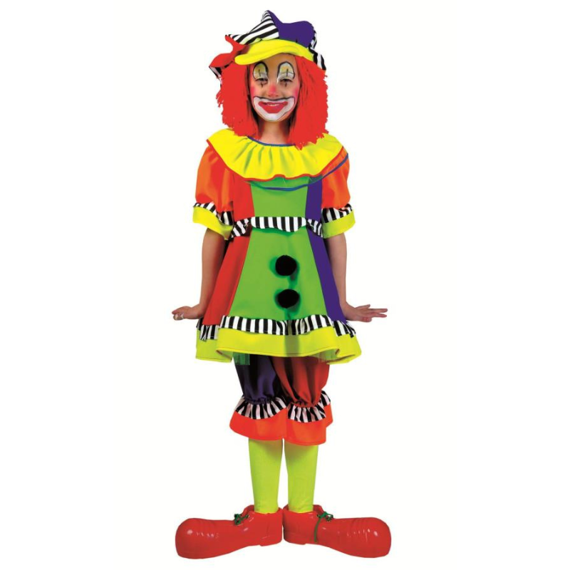 [FUN406062_116] Déguisement de Clown "Olivia" pour fille (4-5 ans /116 cm)