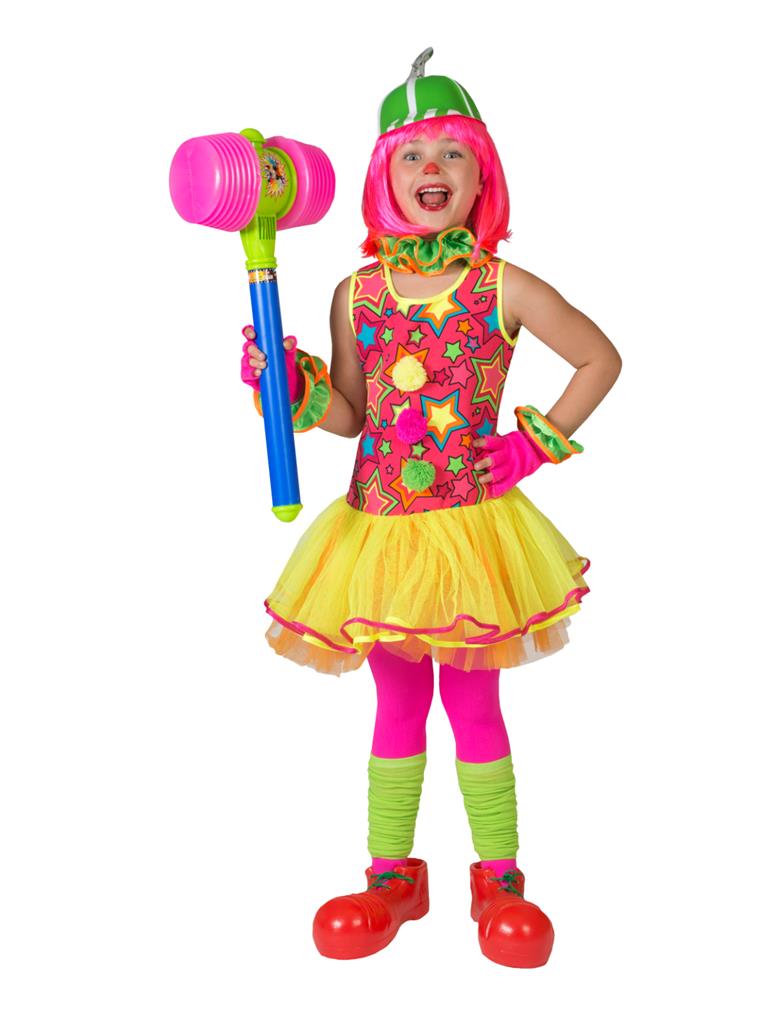 [FUN406096_116] Star Clown Costume for Girls (4-5 ans /116 cm)