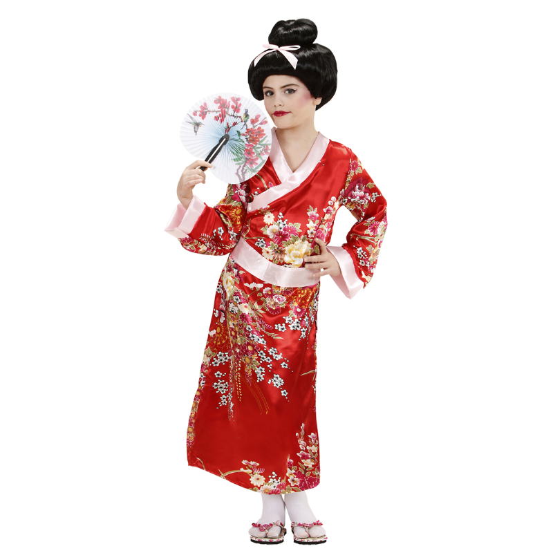 [WID76536] Geisha Costume for Girls (5-7 ans /128 cm)