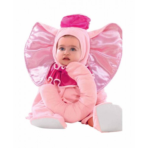 Déguisement d'Éléphant rose pour bébé