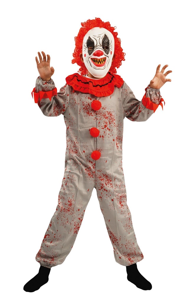 [PCL88174] Déguisement de clown tueur pour garçon - Halloween (10-12 ans (152 cm))