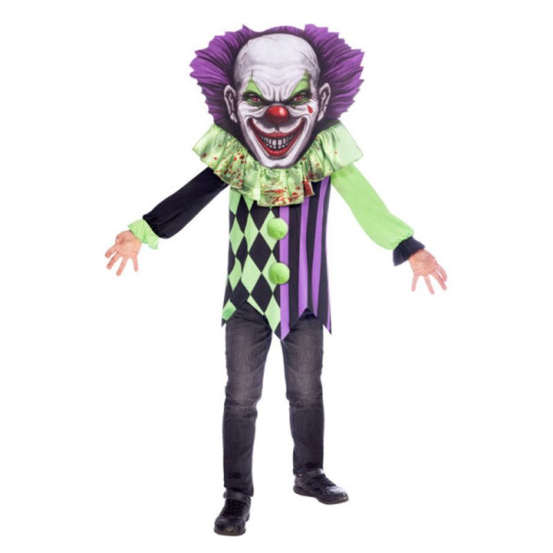 [AMS9907120] Gruseliges Clown-Kostüm für Jungen (8-10 ans /140 cm)