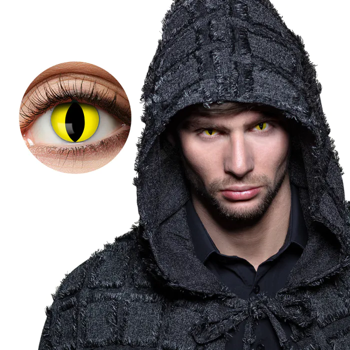 [ZOEW45] Lentilles fantaisies Yellow Cat - 1 semaine