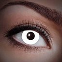 Lentilles fantaisies UV Blanc - 1 mois