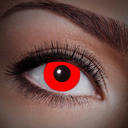 Lentilles fantaisies UV Rouge - 1 mois